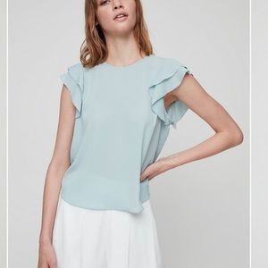 Aritzia White “Sunday Best” Blouse